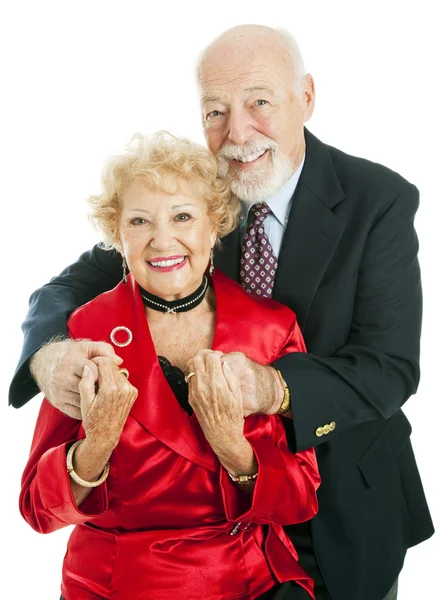 Happy holiday äldre par — Stockfoto