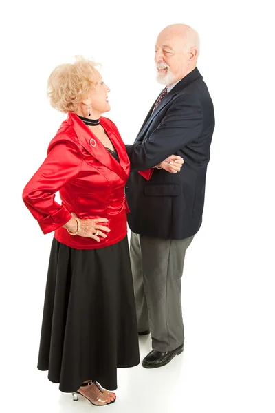 Danze di coppia anziani — Foto Stock