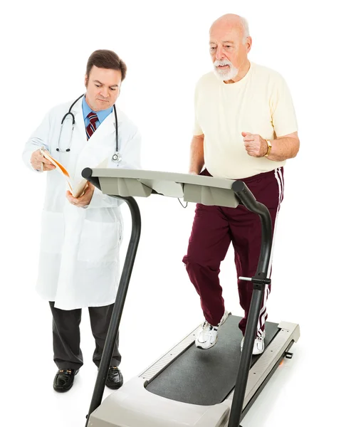 Uomo anziano - Test fitness — Foto Stock