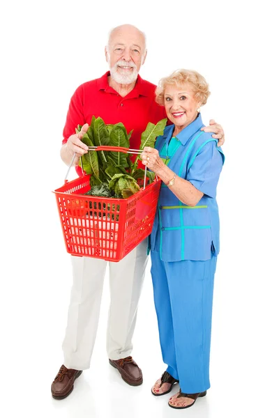 Shopper anziani Full Body — Foto Stock