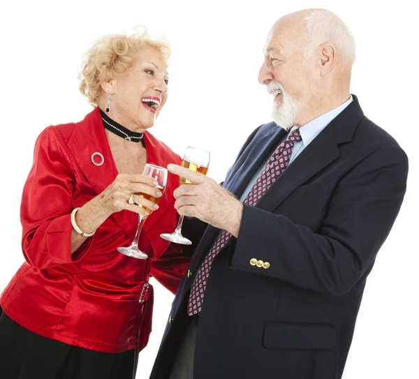 Anziani che festeggiano — Foto Stock