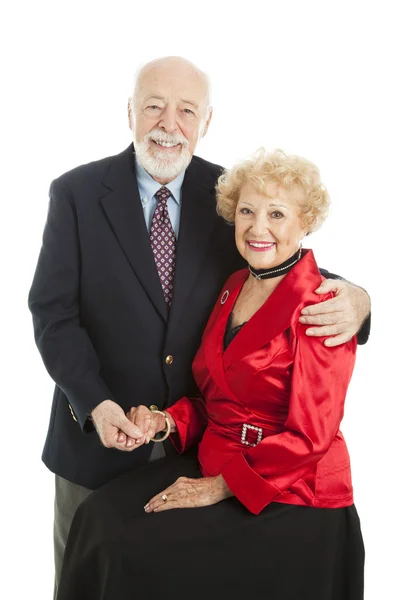 Seniors Holiday Portrait — Stock Photo, Image