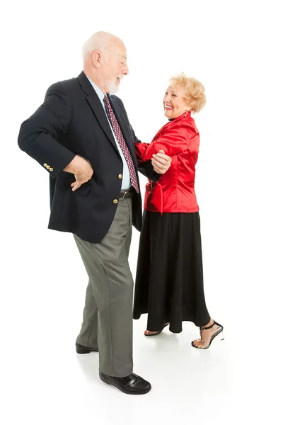 Senioren square dancing — Stockfoto