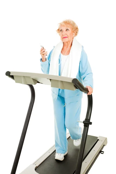 Tunes on the Treadmill — Stock Photo, Image