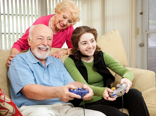 Family Time with Grandparents — Stock Photo, Image