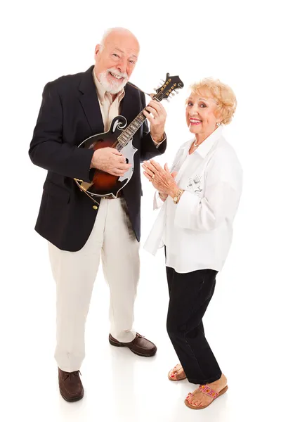 Musicisti anziani — Foto Stock