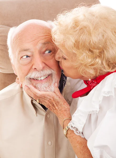 Seniorská romantika — Stock fotografie
