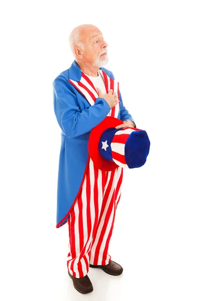 Uncle Sam - Pledge of Allegiance — Stock Photo, Image