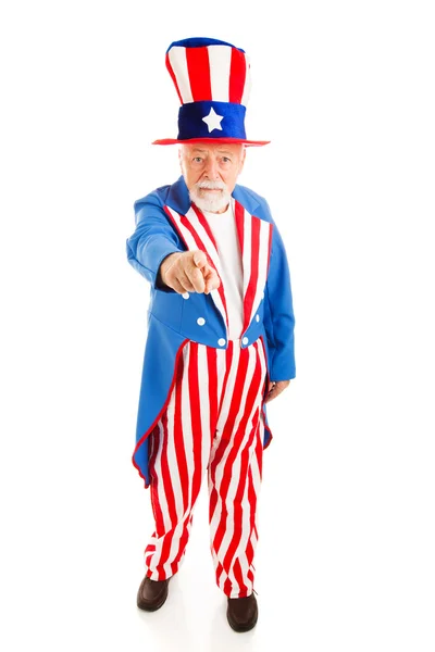 Uncle Sam Wants You - Full Body — Stock Photo, Image