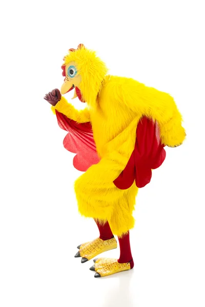 Κοτόπουλο άνθρωπος απόδραση — Φωτογραφία Αρχείου