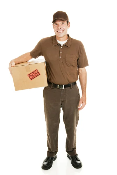 Homem de entrega Full Body — Fotografia de Stock