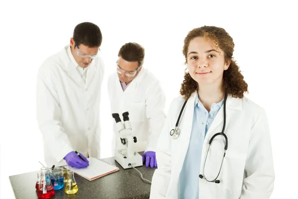 Medisch student in lab — Stockfoto