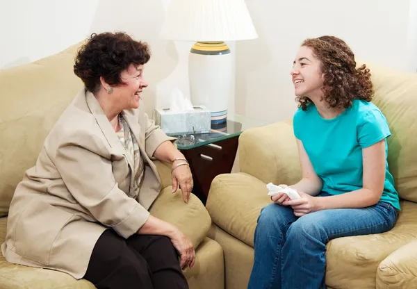 Counseling - vriendelijk gesprek — Stockfoto
