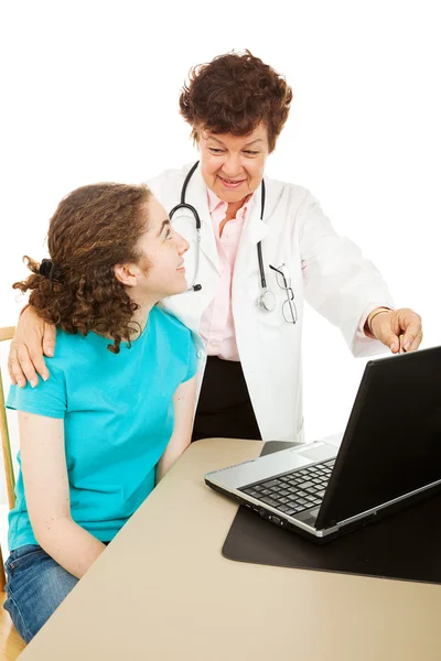 Gynecologist and Teen Patient — Stock Photo, Image