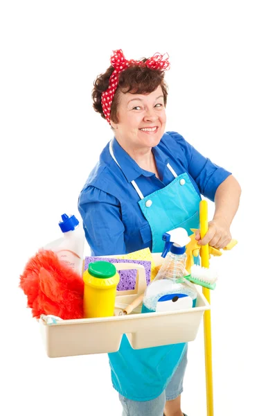 Happy Housekeeper — Stock Photo, Image