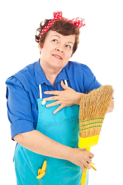 Die Fantasie der Haushälterin — Stockfoto