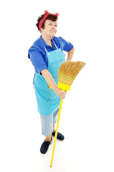 Imaginação de empregada doméstica — Fotografia de Stock