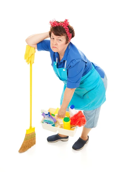 Trabalho doméstico é Drudgery — Fotografia de Stock