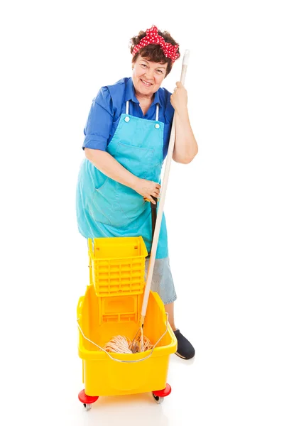 Maid with Positive Attitude — Stock Photo, Image