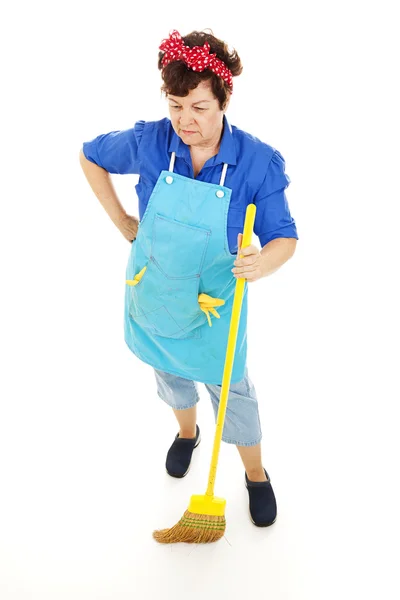 Triste procurando empregada doméstica — Fotografia de Stock