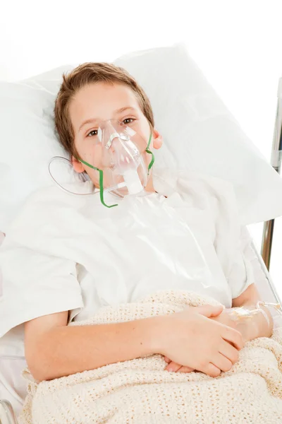 Ребенок с астмой — стоковое фото
