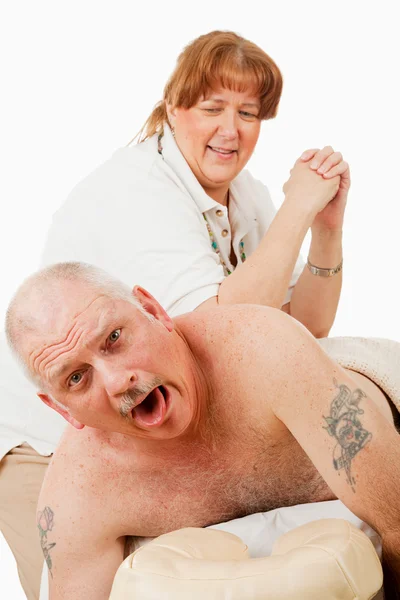 Massaggio doloroso — Foto Stock