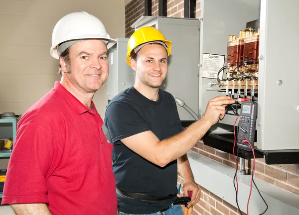 Electrician in Training — Stock Photo, Image