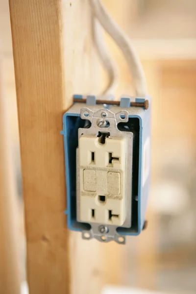 Electrical Receptacle Closeup — Stock Photo, Image