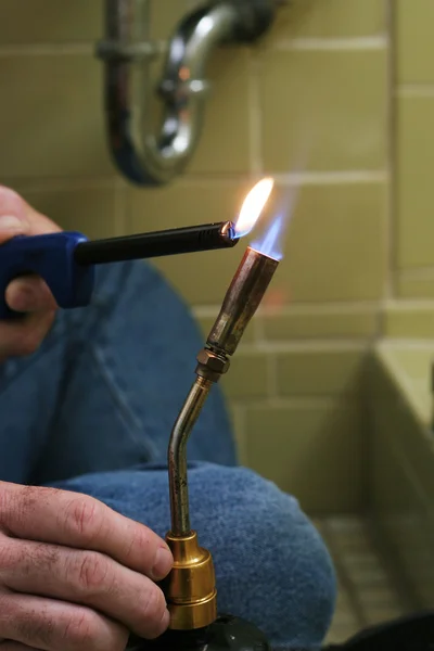 Lighting Welding Torch — Stock Photo, Image