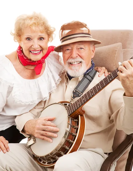 Senior Country Music Couple — Stock Photo, Image