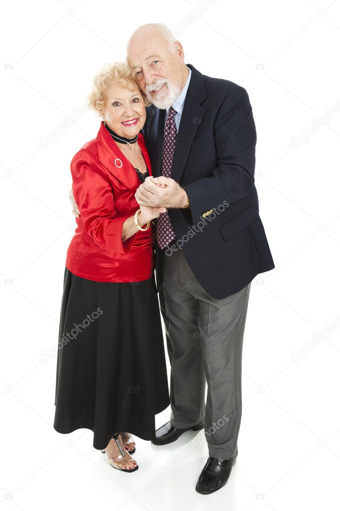 Romantic Seniors Dancing