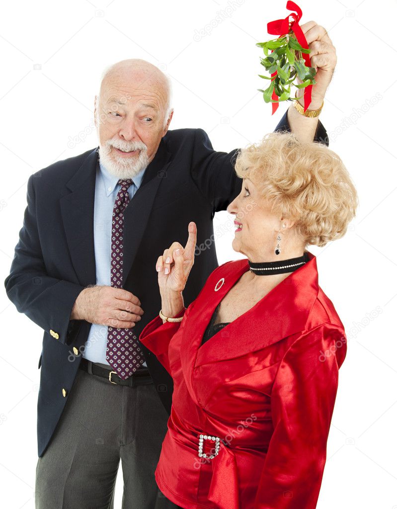 Senior Casanova with Mistletoe