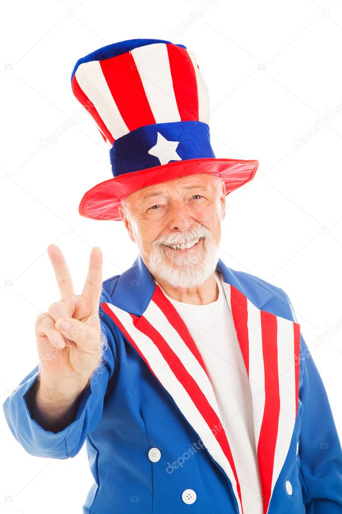 Uncle Sam - Peace Sign
