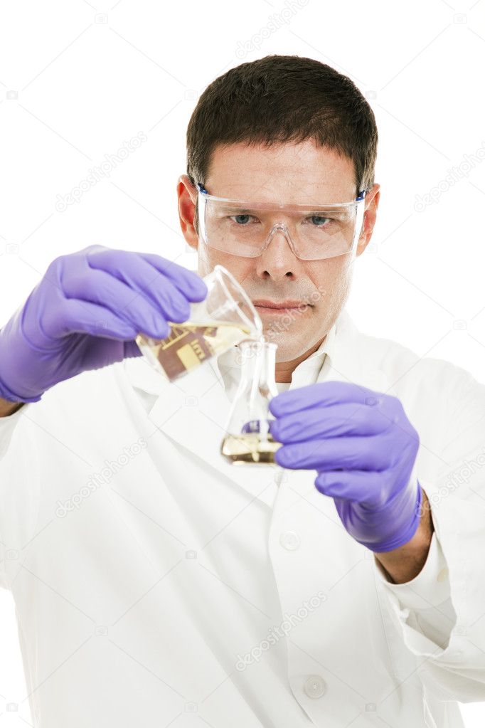 Chemist Measuring