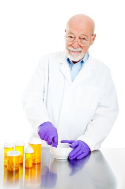 Pharmacist Filling Prescriptions clipart