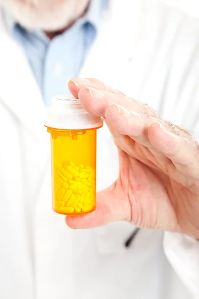 Receptbelagda piller närbild — Stockfoto