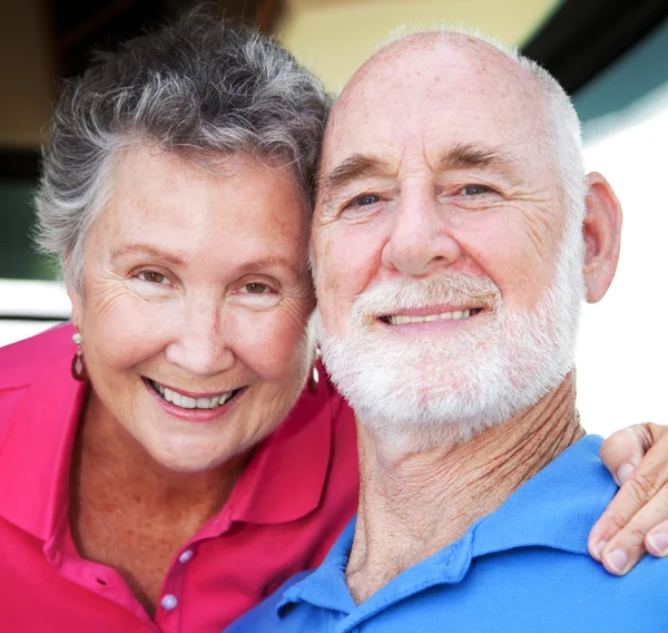 Щасливі Seniors крупним планом — стокове фото