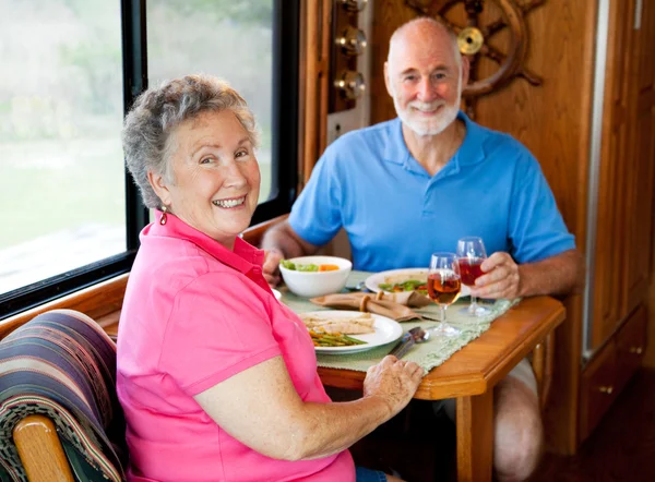 RV Seniors - Casual Dining — Stock Photo, Image