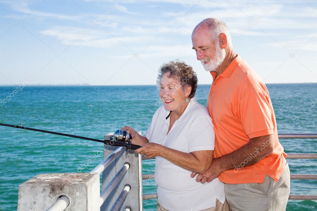 Seniors Fishing Together