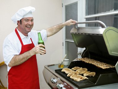 Back Porch BBQ - Happy Cook clipart