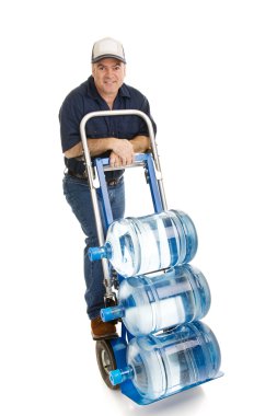 Water Delivery Man - Friendly clipart