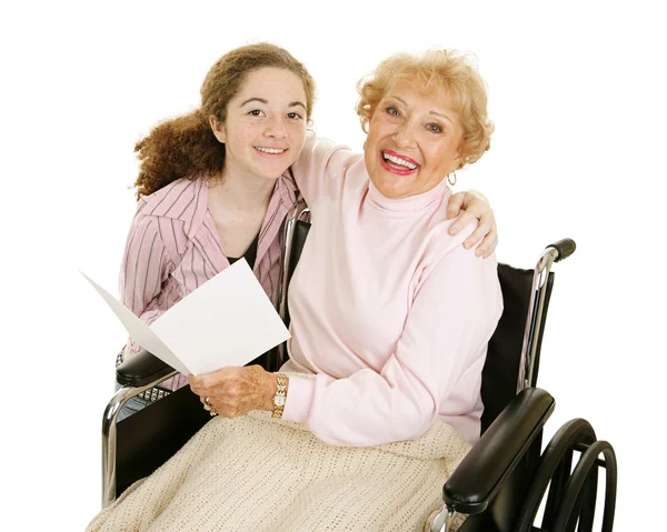 Büyükanneler tebrik kartı — Stok fotoğraf
