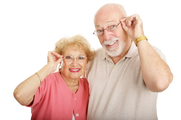 Optical Series - Couple With Glasses — Stock Photo, Image