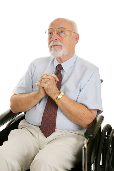 Senior man van geloof — Stockfoto