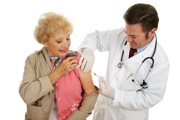 Senior Vaccination — Stockfoto