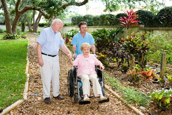 Сады для престарелых — стоковое фото