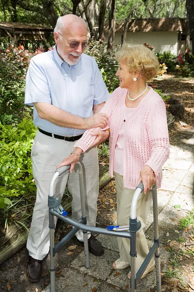 Seniorenpaar zusammen — Stockfoto