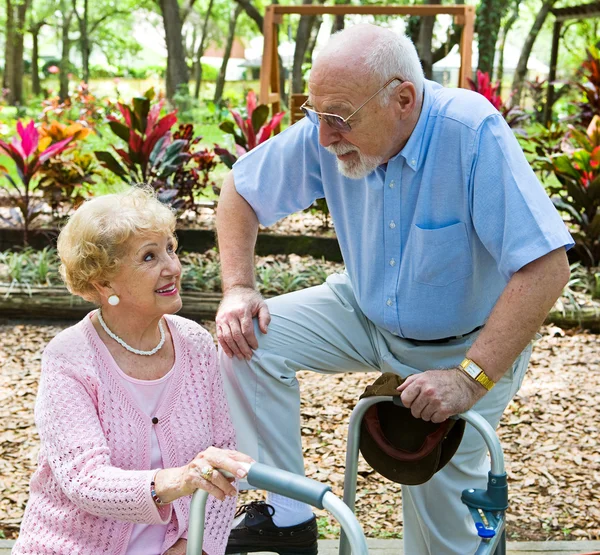 Senioren-Liebesbeziehung — Stockfoto