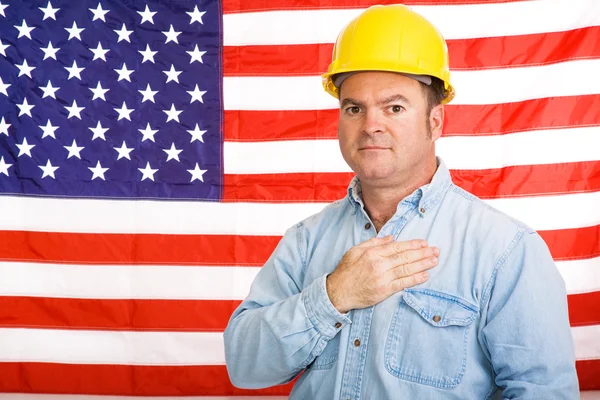 Amerikanisches Arbeiter-Versprechen — Stockfoto