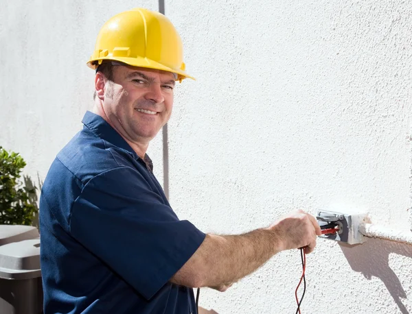 Electrician at Work — Stock Photo, Image
